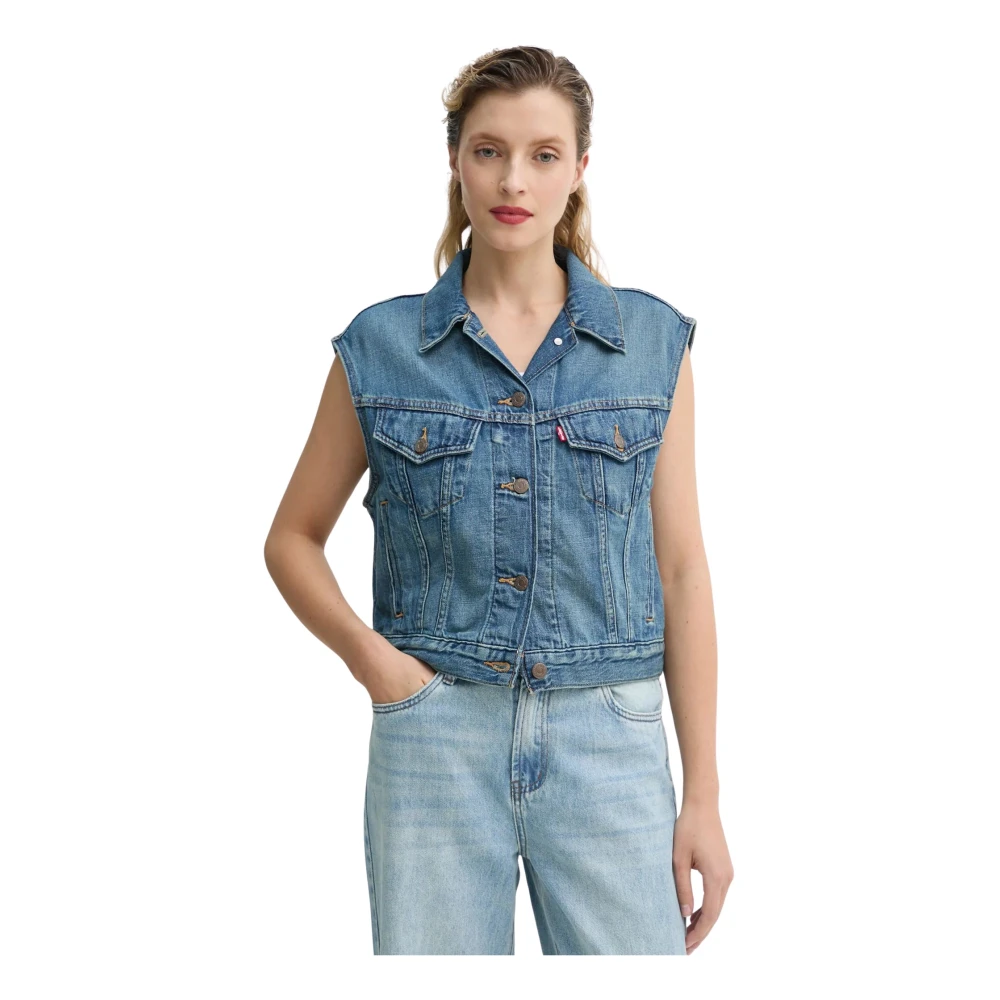 Levi's - Shrunken 90S Vest - Jackets - Damen - Blau - S - Bild 2