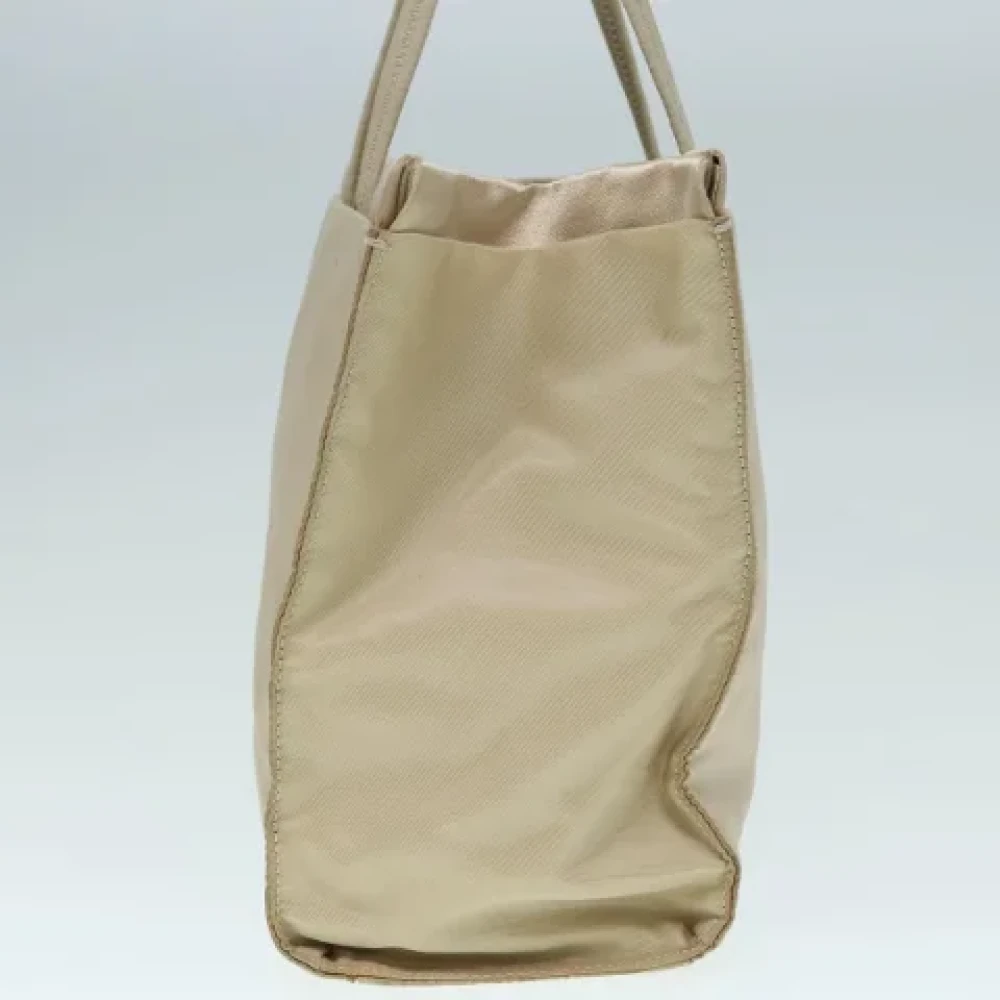 Prada Vintage Pre-owned Fabric prada-bags Beige Dames