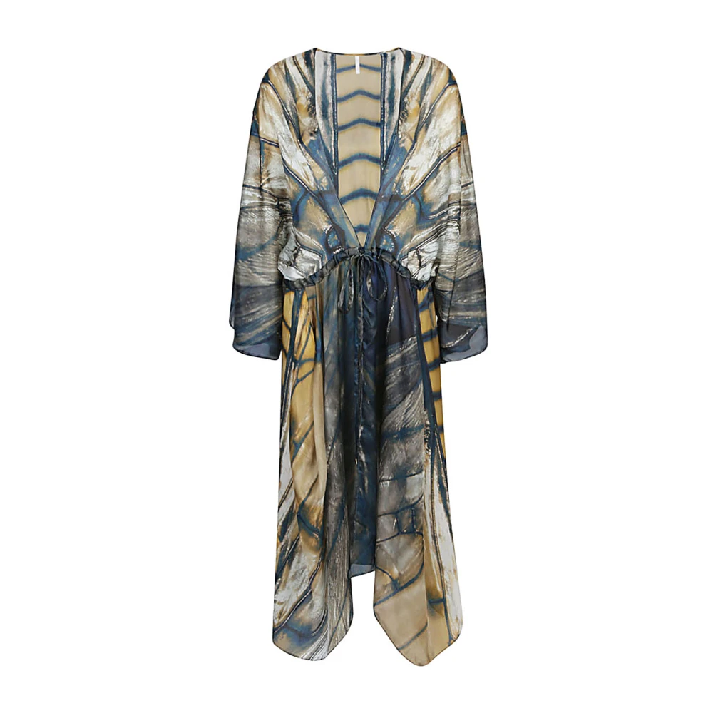 Mona Swims Zijden Strand Cover-Up Kimono MultiColour Multicolor Dames