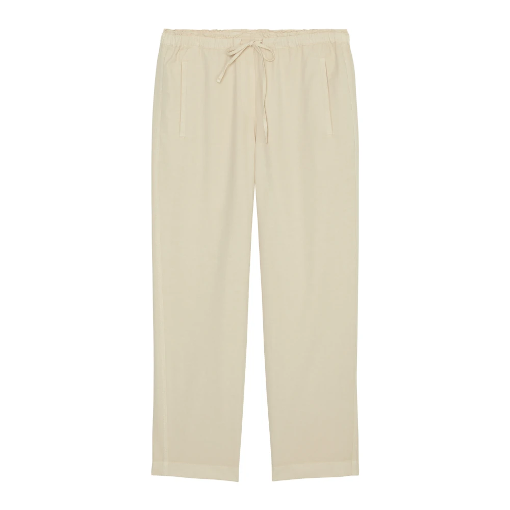 Marc O'Polo Relaxed fit stoffen broek met elastische band