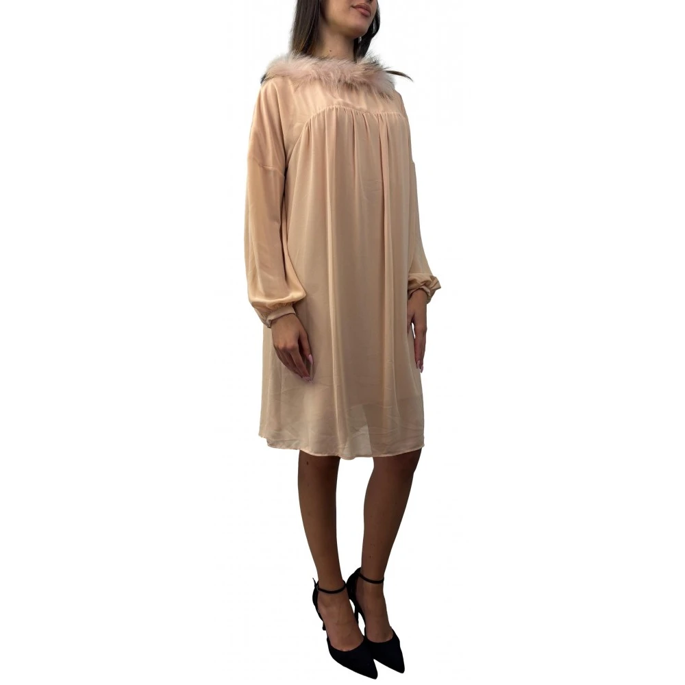 Fracomina Elegante Jurk Beige Dames