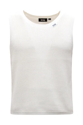 Canotta Open Knit Tank Top