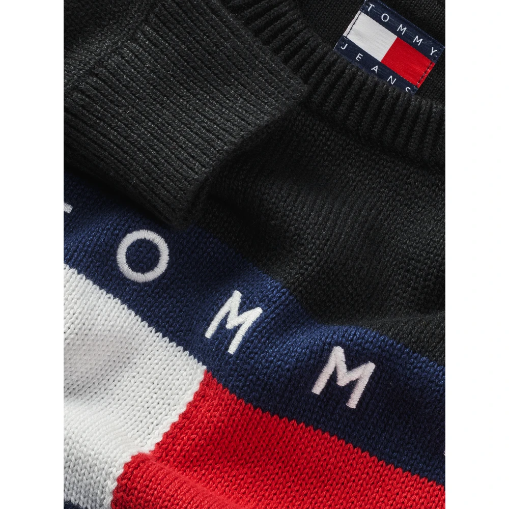 Tommy Jeans Kleur Blok Trui Black Dames
