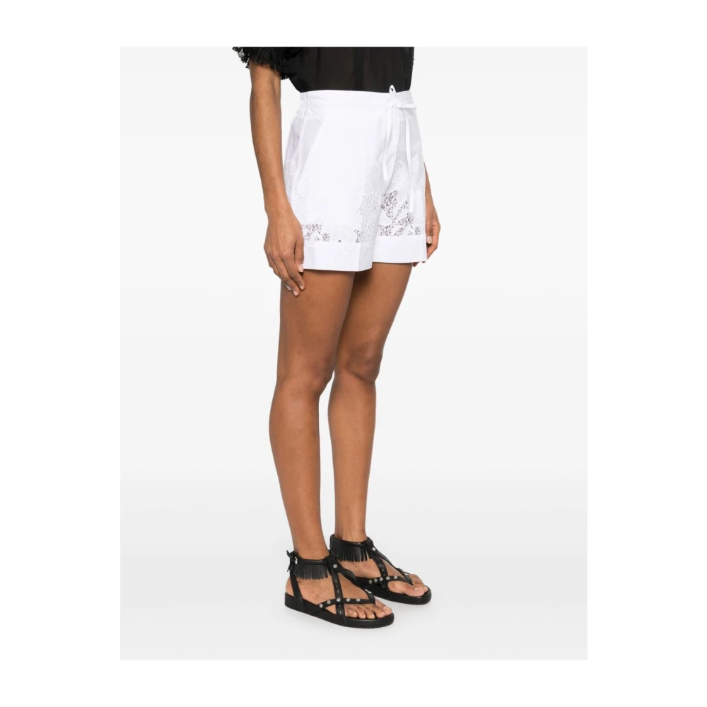 P.a.r.o.s.h. Witte Chocolade High-Waisted Shorts White Dames