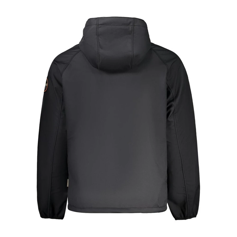 Napapijri Zwarte Hoodie met Logodetail Black Heren