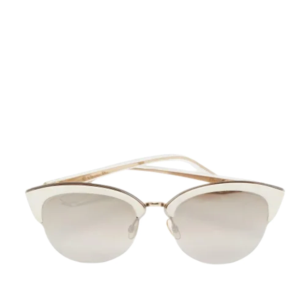 Dior Vintage Pre-owned Acetate sunglasses White Dames