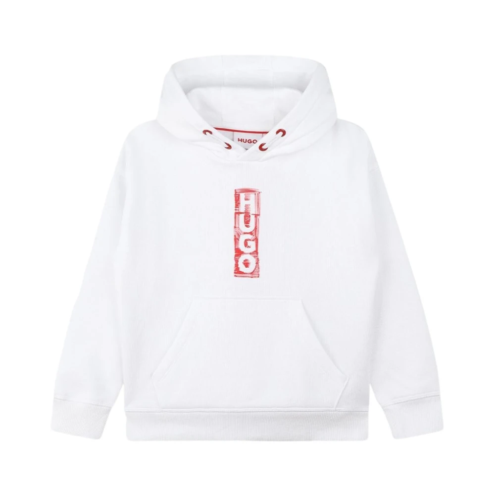 Hugo Boss Sweatshirt med Maxi Logo White, Pojke