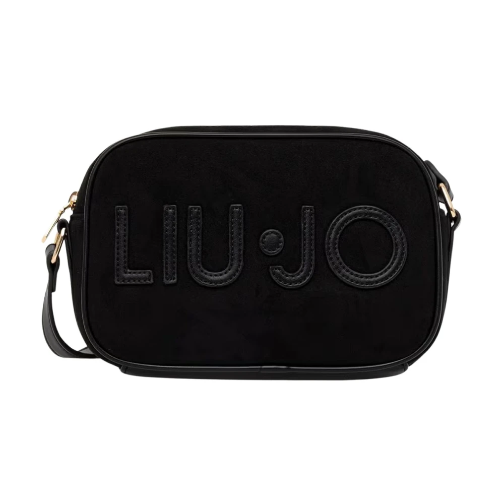 Liu Jo Donna Nero Borsa A Tracolla Camera Bag In Effetto Suede - Immagine 3