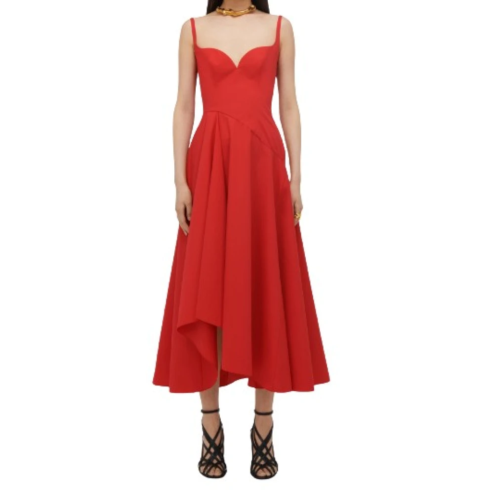 Alexander mcqueen Rode Elegante Jurken Red Dames