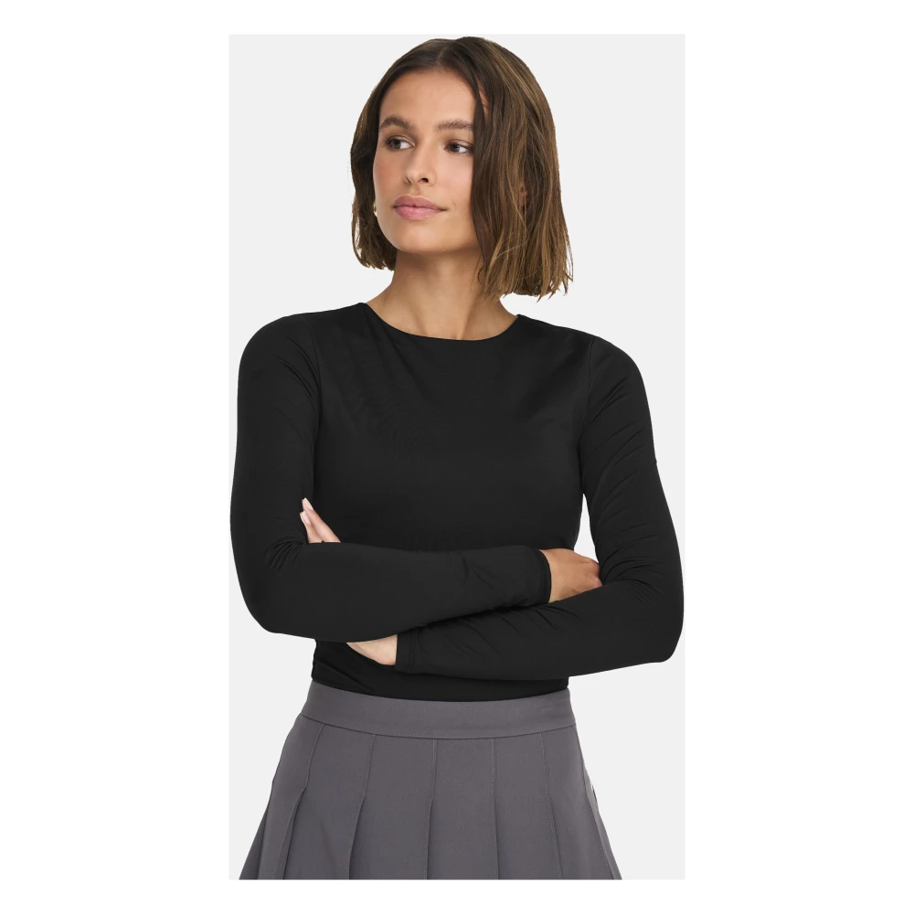 Only Elegant Basic Bodysuit Black Dames