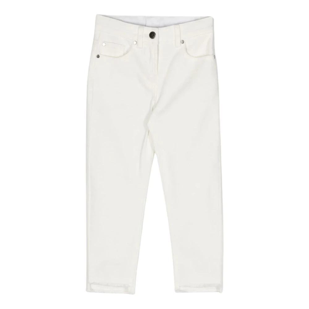 Stella McCartney Vita Slim Skinny Barn Jeans White, Flicka