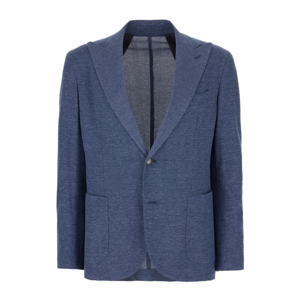 Barba Stijlvolle Jassen en Vesten Collectie Blue Heren