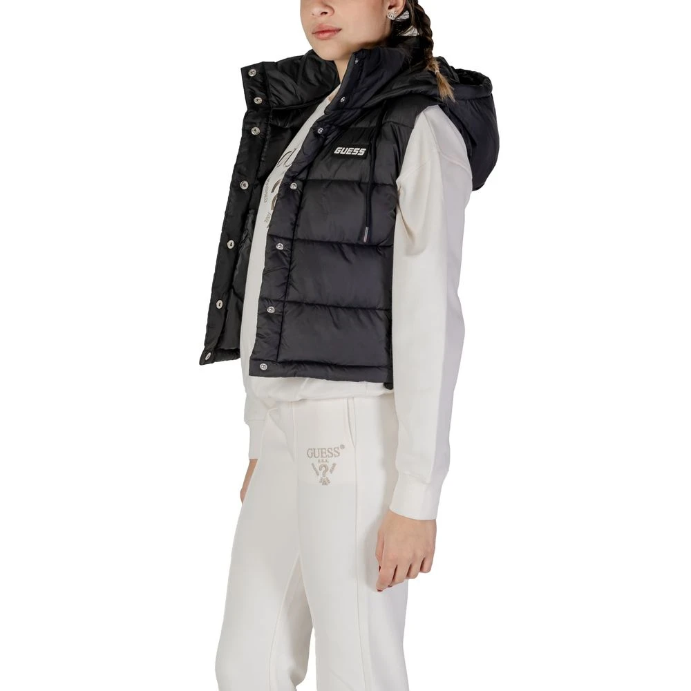 Guess Zwarte Polyester Jas & Mantel Black Dames