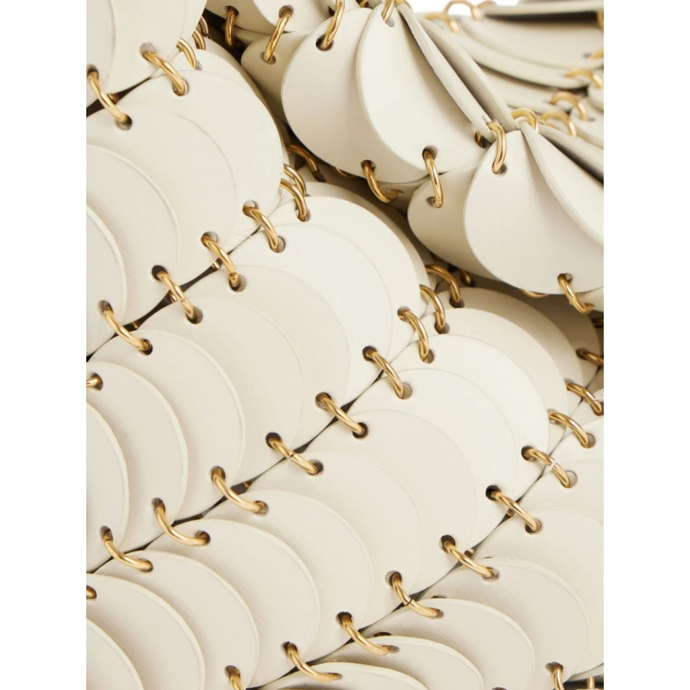 Paco Rabanne Crème Gouden Handtas Beige Dames