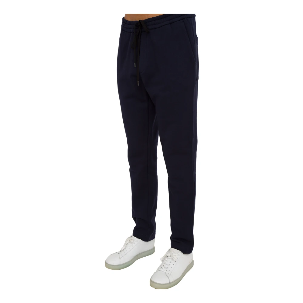 Paolo Pecora Blauwe Jersey Broek Blue Heren