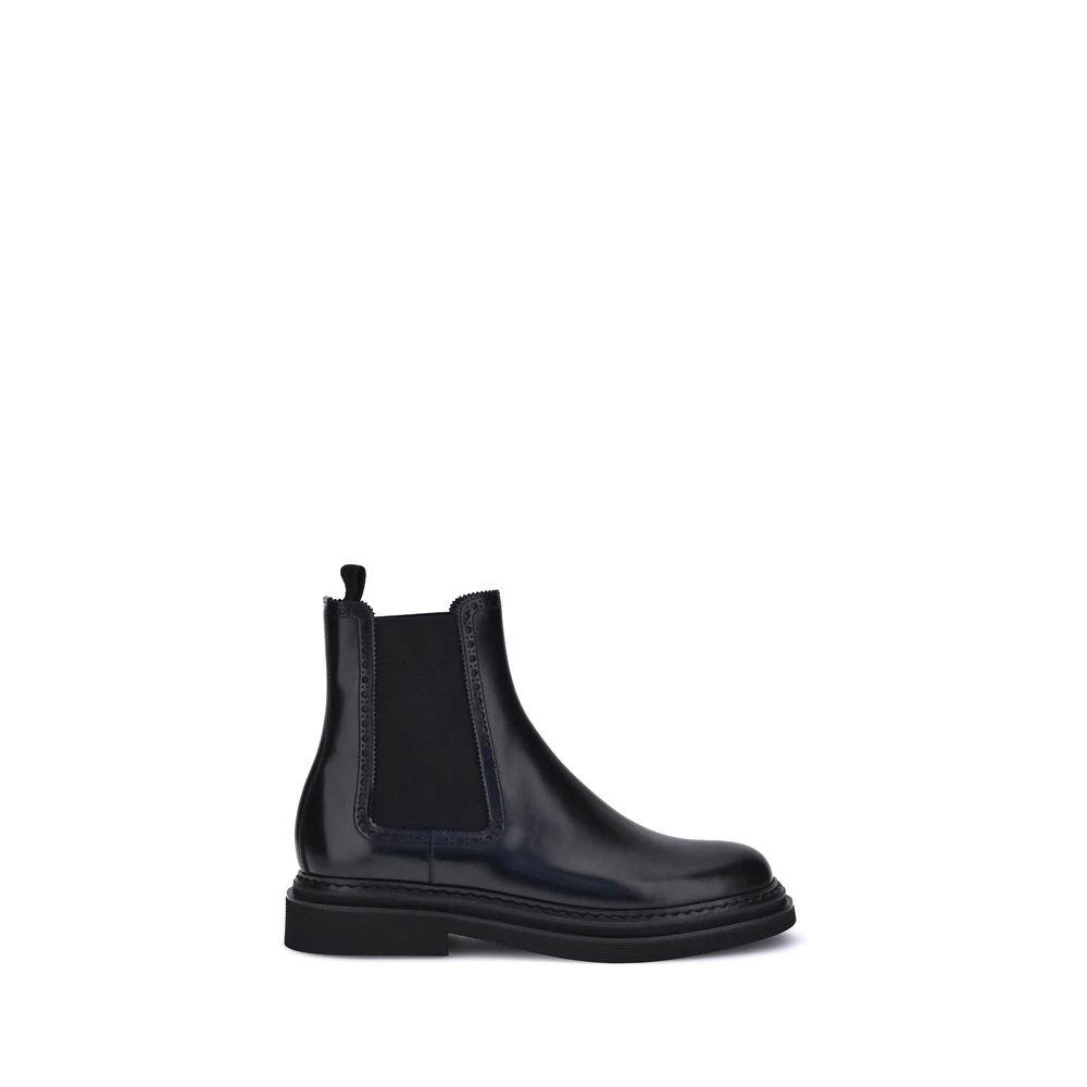 Dolce & Gabbana Men's Black Chelsea Ankle Boots
