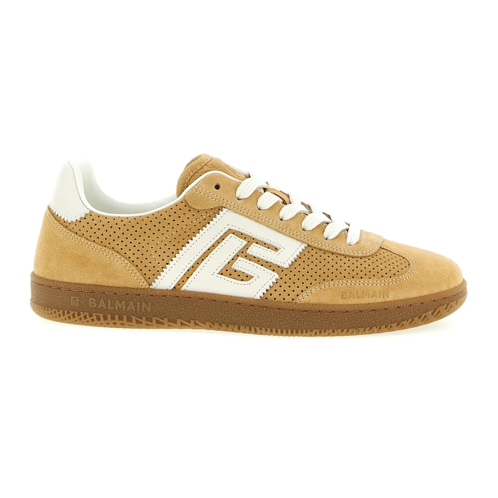 Balmain Beige Swan Trainers - Female - Sneakers - 5 Uk - Shoes