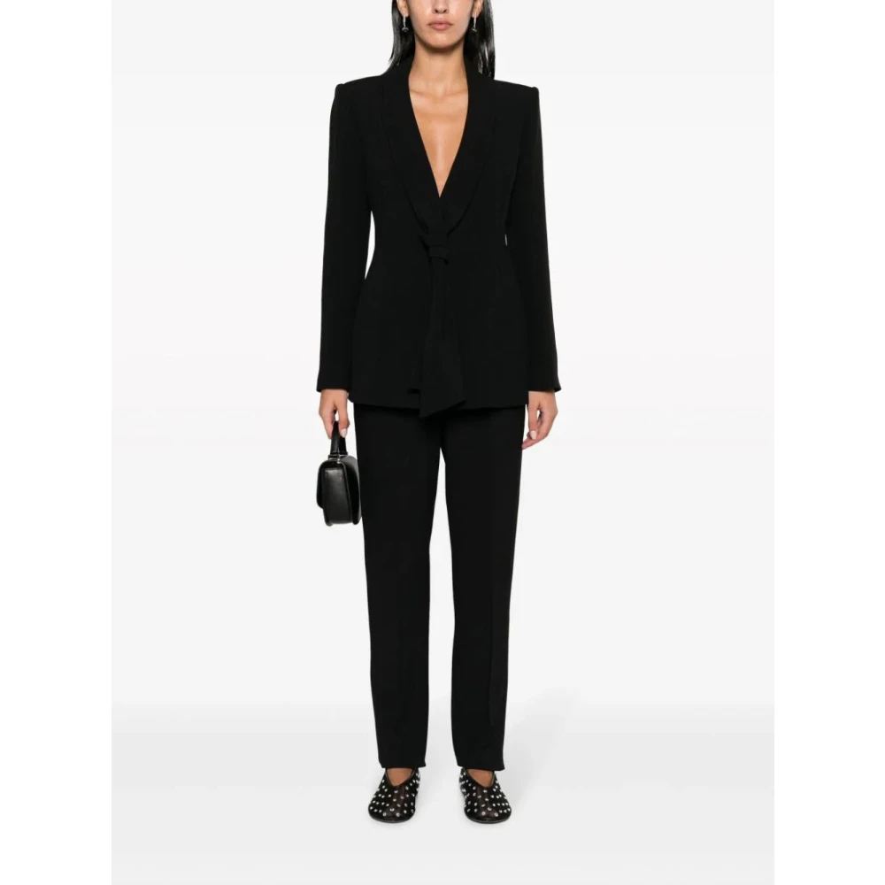 Emporio Armani Zwarte Trousers voor Mannen Black Dames