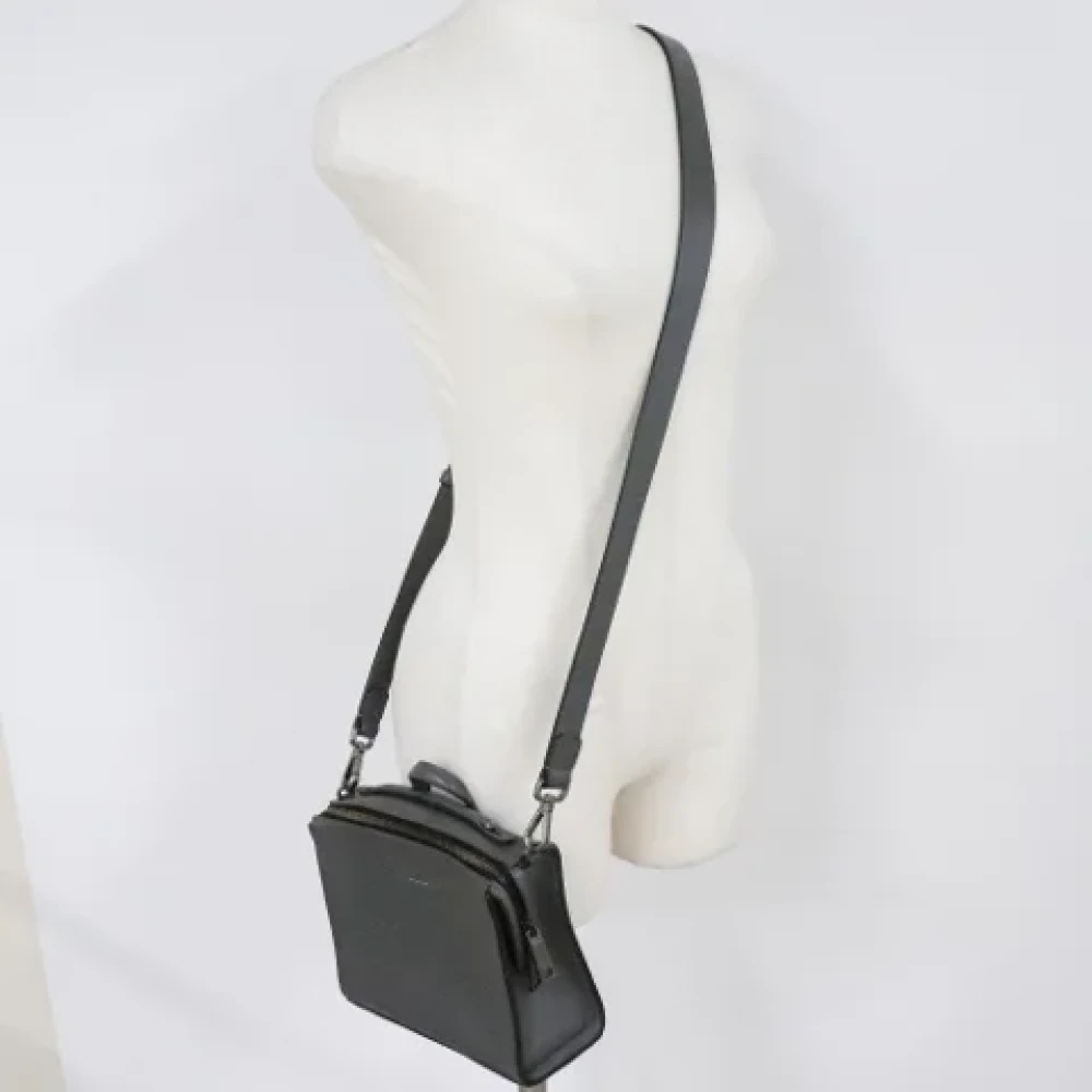 Fendi Vintage Pre-owned Leather shoulder-bags Black Dames