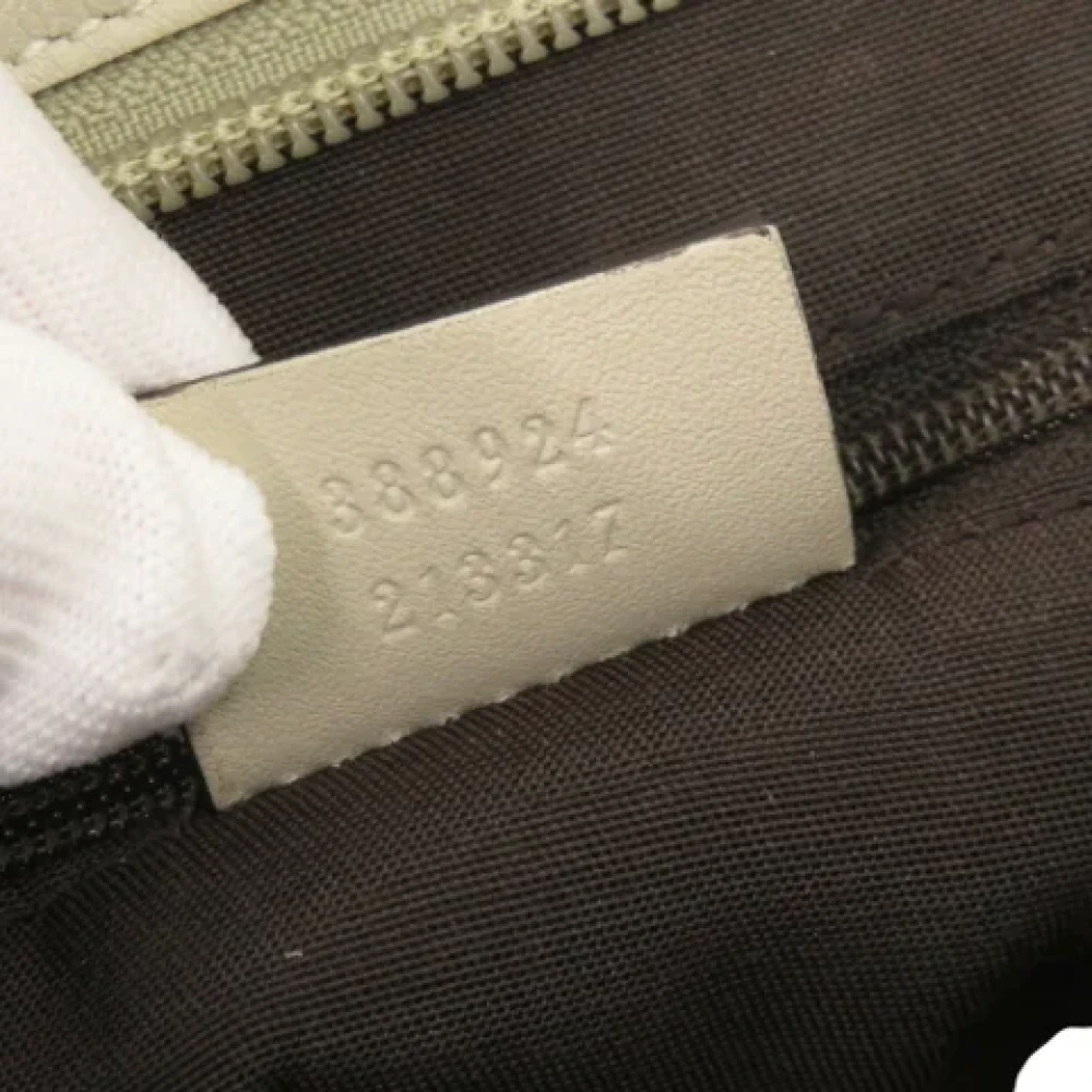 Gucci Vintage Pre-owned Canvas gucci-bags Beige Dames