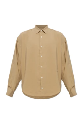 Oversized skjorta med broderad logotyp