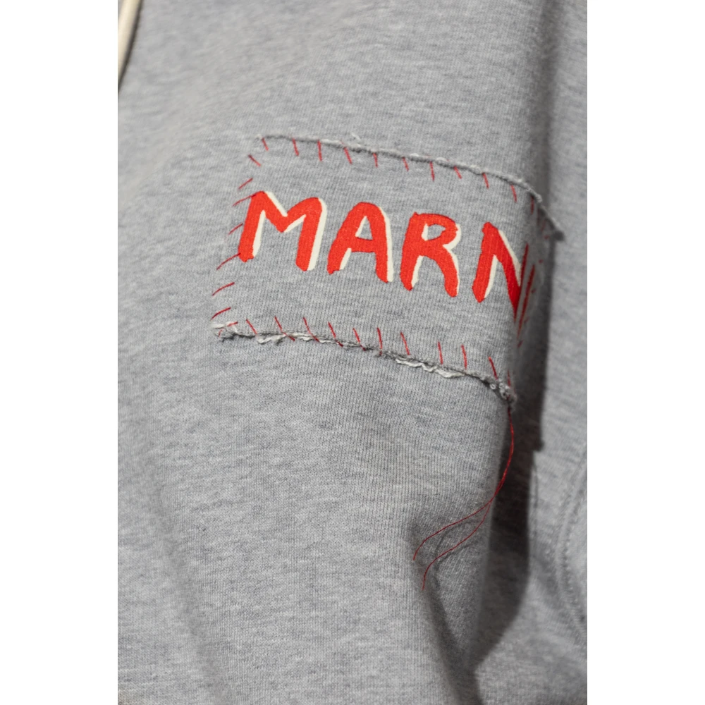Marni Sweatshirt met logo Gray Dames