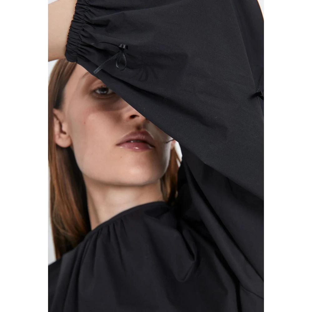 Norr Striktop met Strikdetails op Mouwen Black Dames