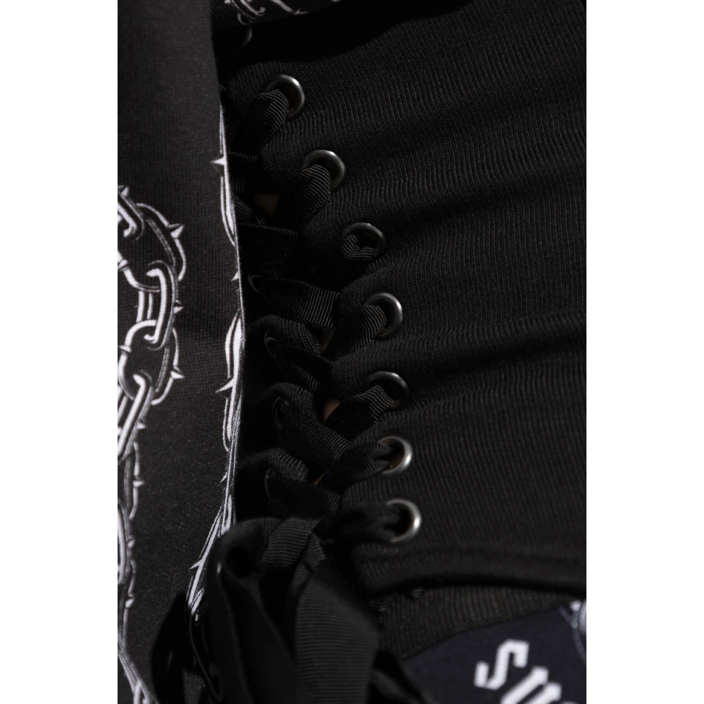 Versace Jeans Couture Sweatshirt met logo Black Dames