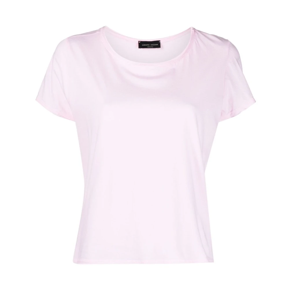 Roberto Collina N52021 T-Shirt Pink Dames