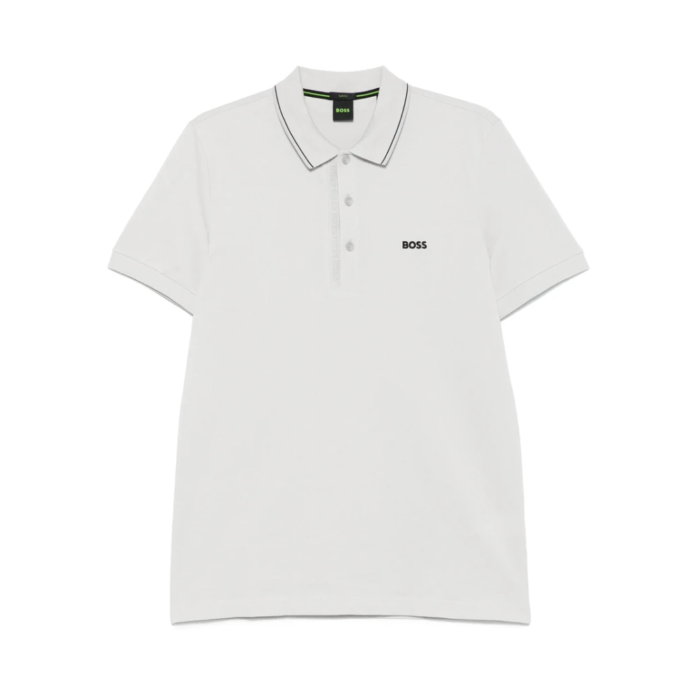 Hugo Boss Grijze Sweater met Korte Mouwen Gray Heren