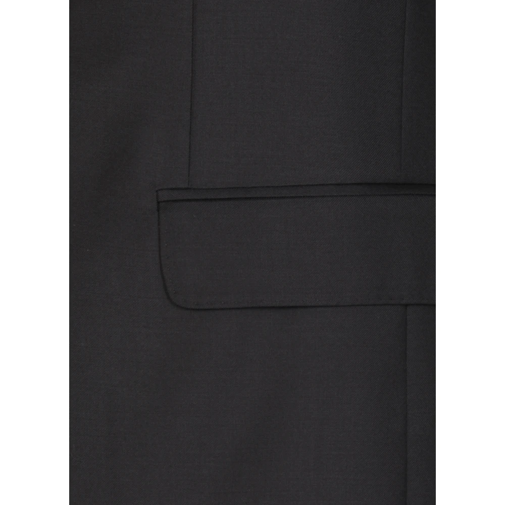 Caruso Blauw Wollen Pak Jas en Broek Blue Heren