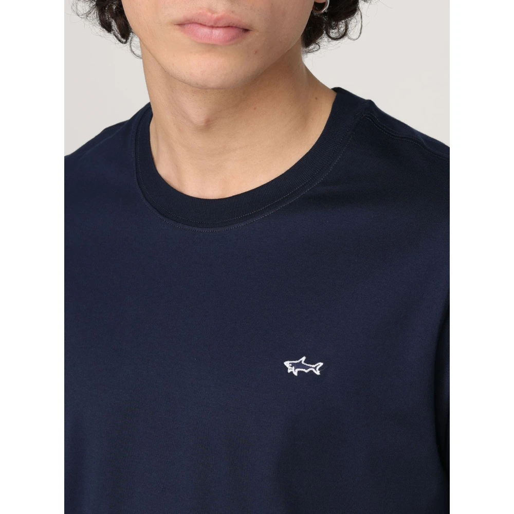 PAUL & SHARK Blauwe T-shirts en Polos Blue Heren