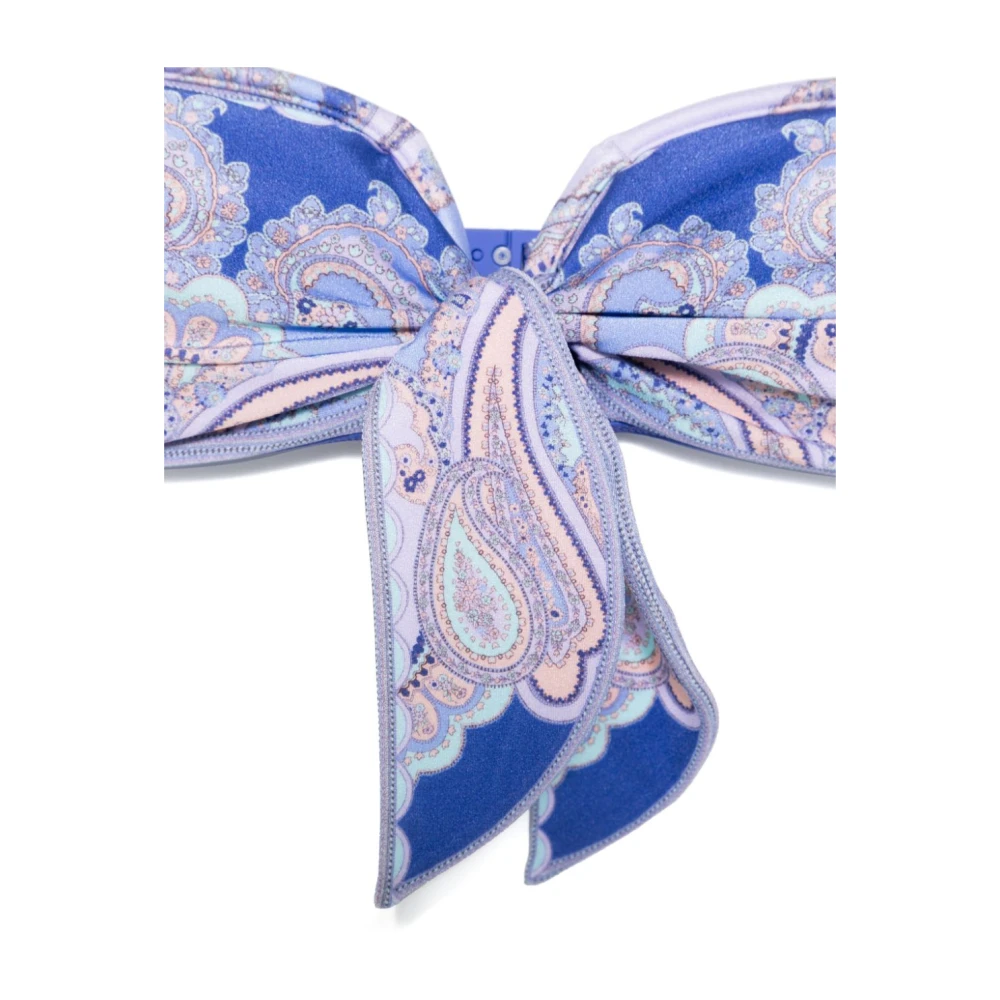 Zimmermann Blauwe Zee Bikini met Bedrukte Verstevigingen Blue Dames