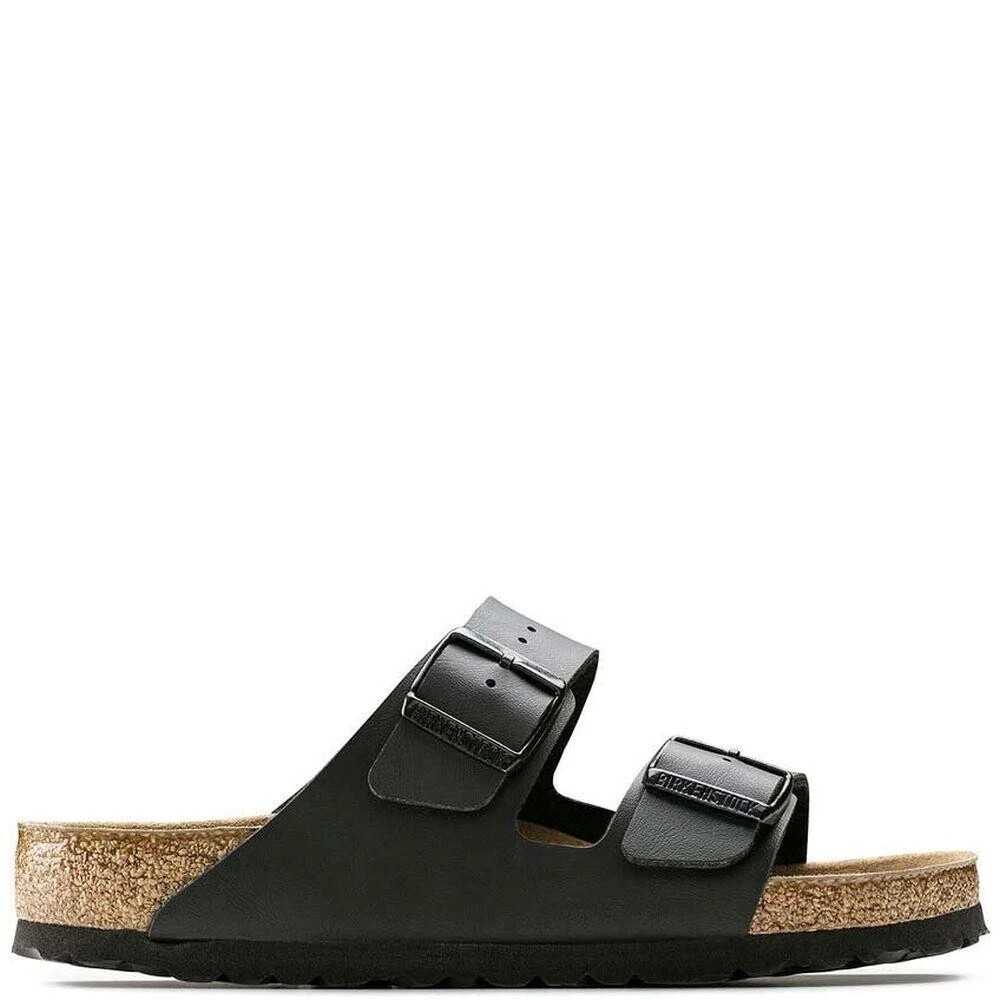 Birkenstock Men's Black Sandals Arizona Soft Footbed Birko-Flor Narrow - Sliders - 9 Uk - Shoes