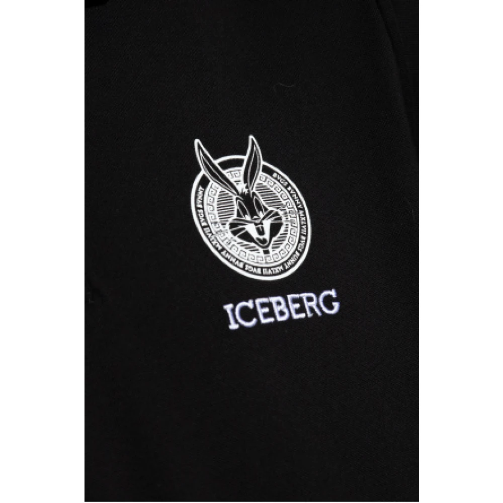 Iceberg Zwarte Polo Buggs Black Heren