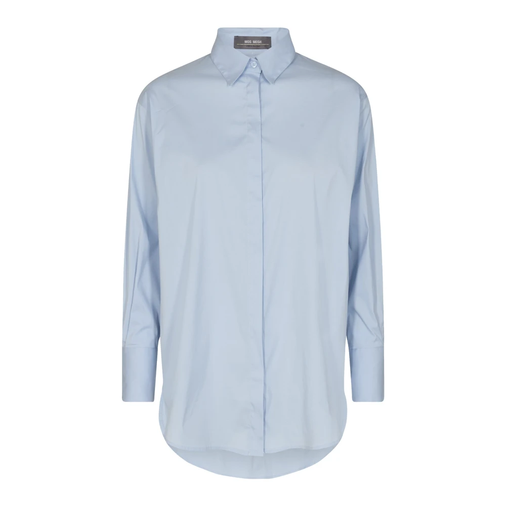 Mos Mosh Blue Classic Enola Shirt In Skyway - Female - Shirts - Xs - Blouses & Shirts