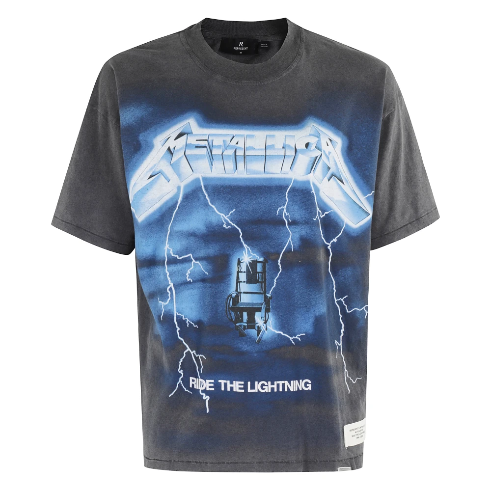 Represent Ride the Lightning Grafisch T-shirt Gray Heren