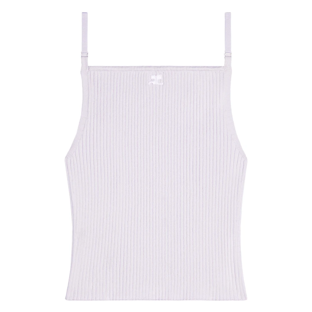 Courrèges Mouwloze Top Purple Dames