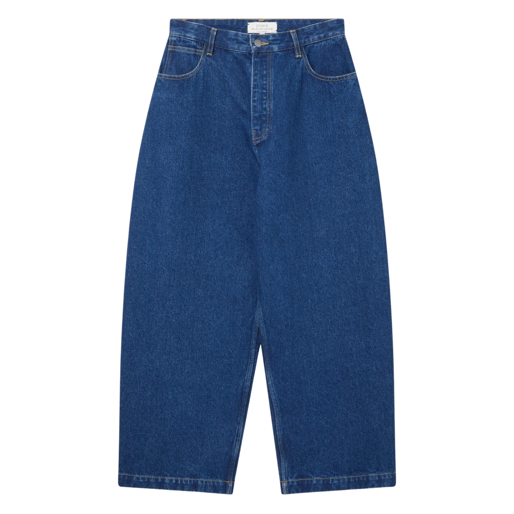Studio Nicholson Men's Blue Paolo Denim Pant In Indigo Wash