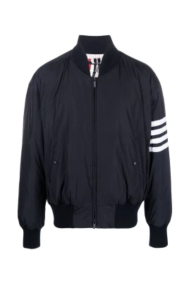 4-Bar Down Fill Oversized Knit Rib Blouson Jacket I