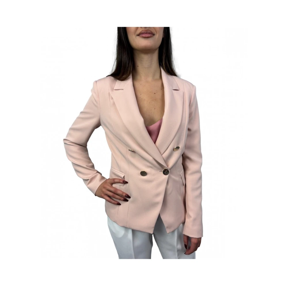 Liu Jo Geknoopte jas met voorzakken Pink Dames