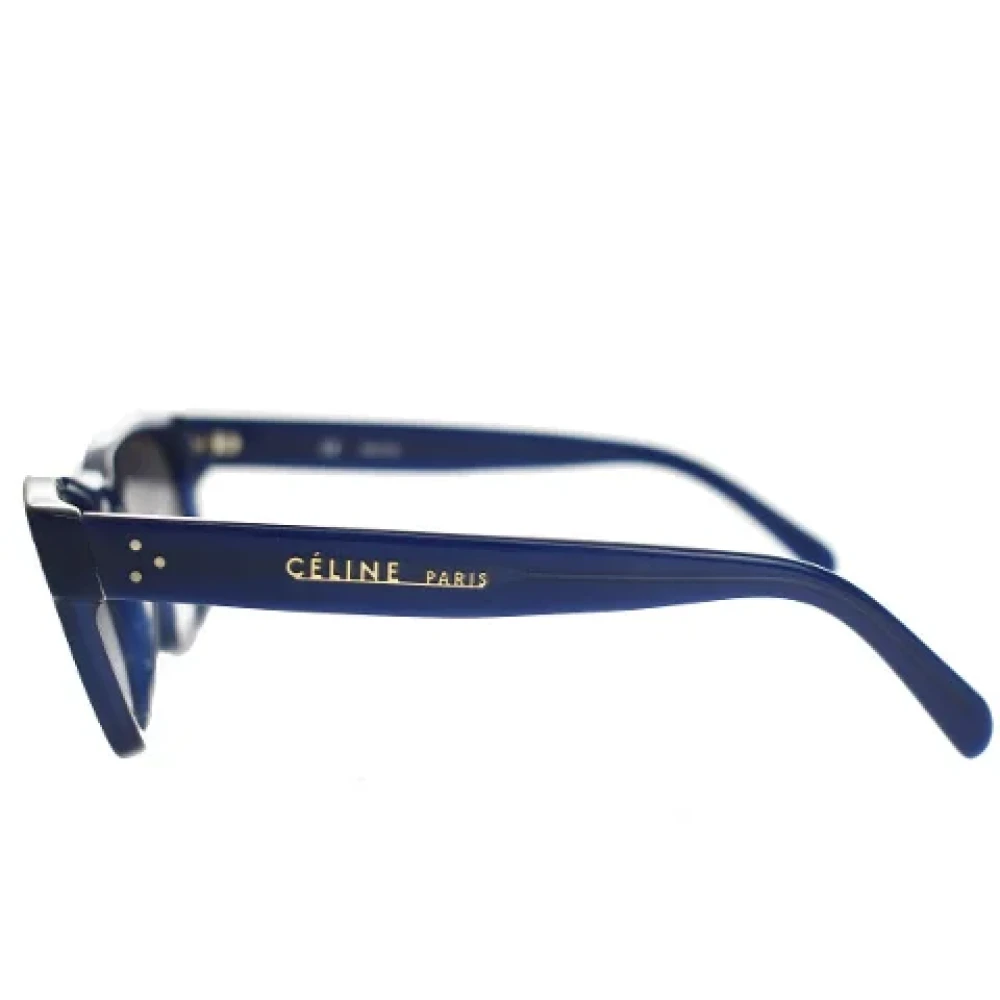 Celine Vintage Pre-owned Plastic sunglasses Blue Dames