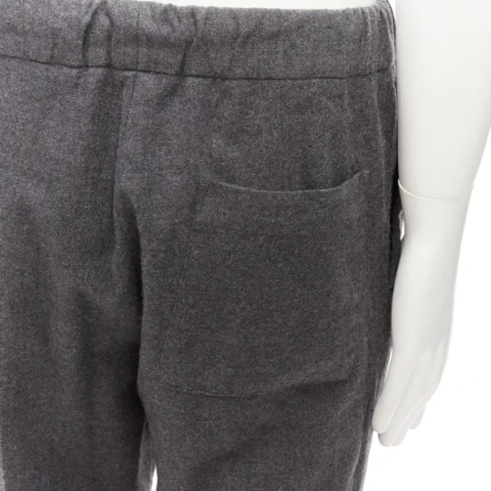 Fendi Vintage Pre-owned Wool bottoms Gray Dames