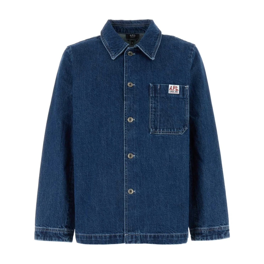 A.p.c. Stijlvolle Denim Overhemd voor Mannen Blue Heren