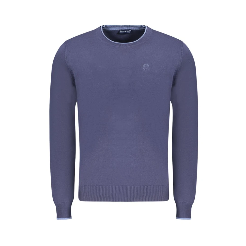 North Sails Men's Blue Contrast Crew Neck Jumper 3XL