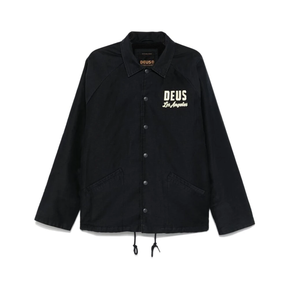 Deus Ex Machina Blå Bomull Sherpa Fleece Jacka Blue, Herr