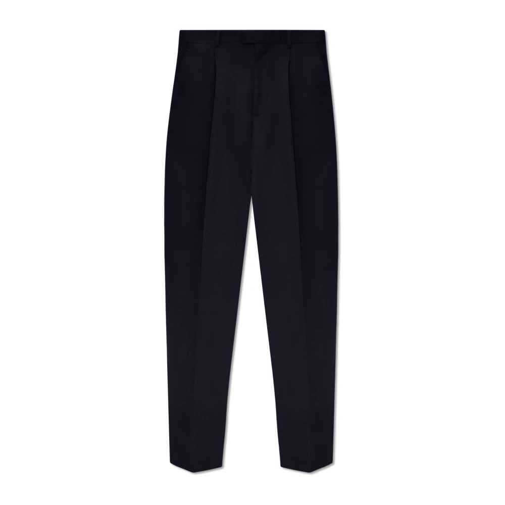 Bottega Veneta Plooi-voorkant broek Blue Dames