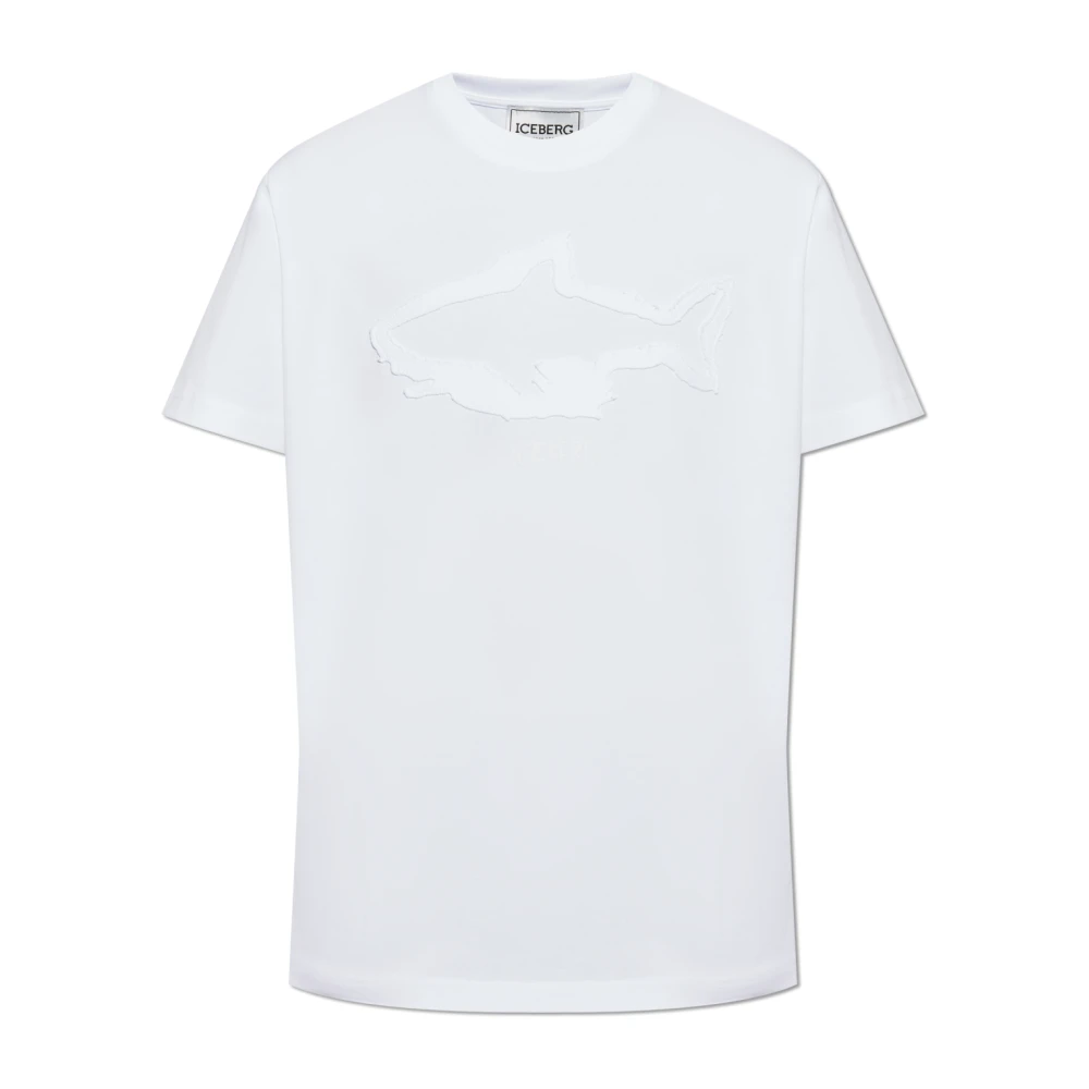 Iceberg T-shirt met logo White Heren