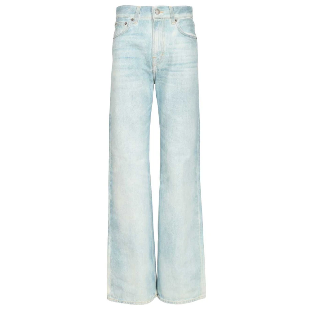 Haikure Women's Blue Korea Sunny Jeans - Straight Fit Jeans - W28- Jeans