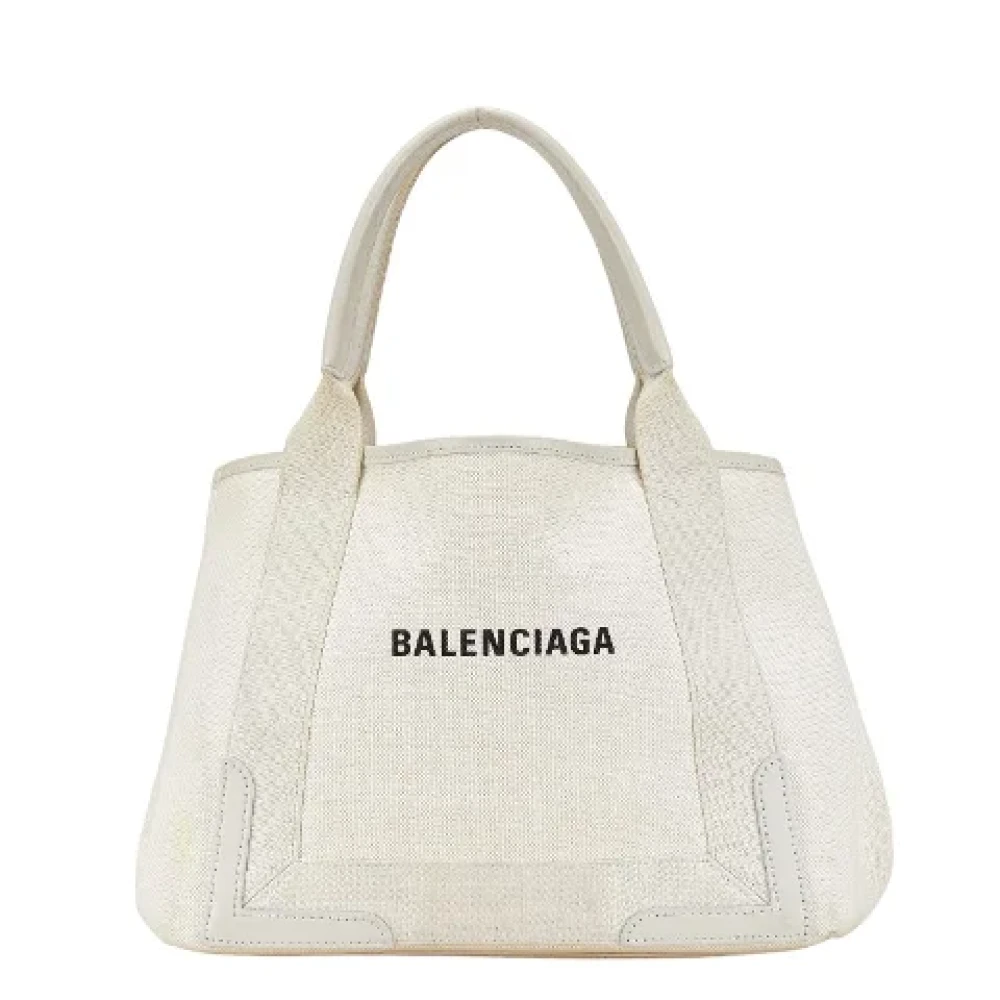 Balenciaga Vintage Pre-owned Canvas handbags White Dames